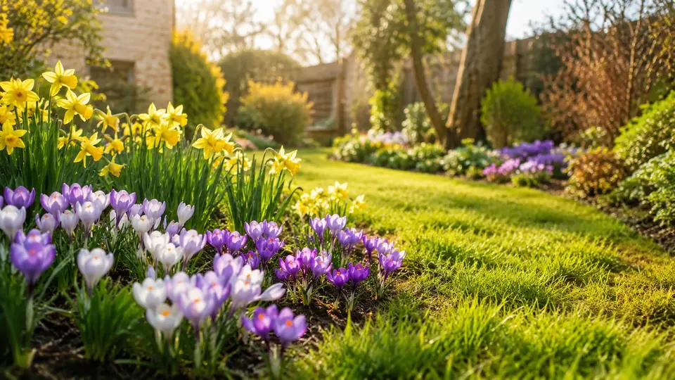 Garten im Frühling