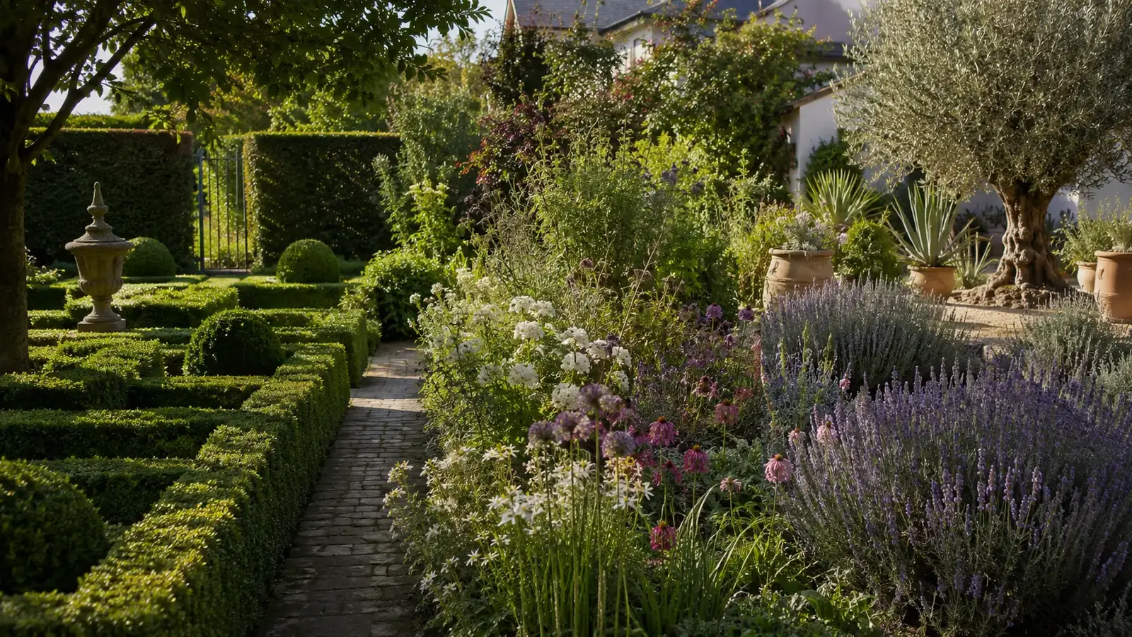 Unterschiedliche Gartenstile - von formal bis naturnah - im Vergleich