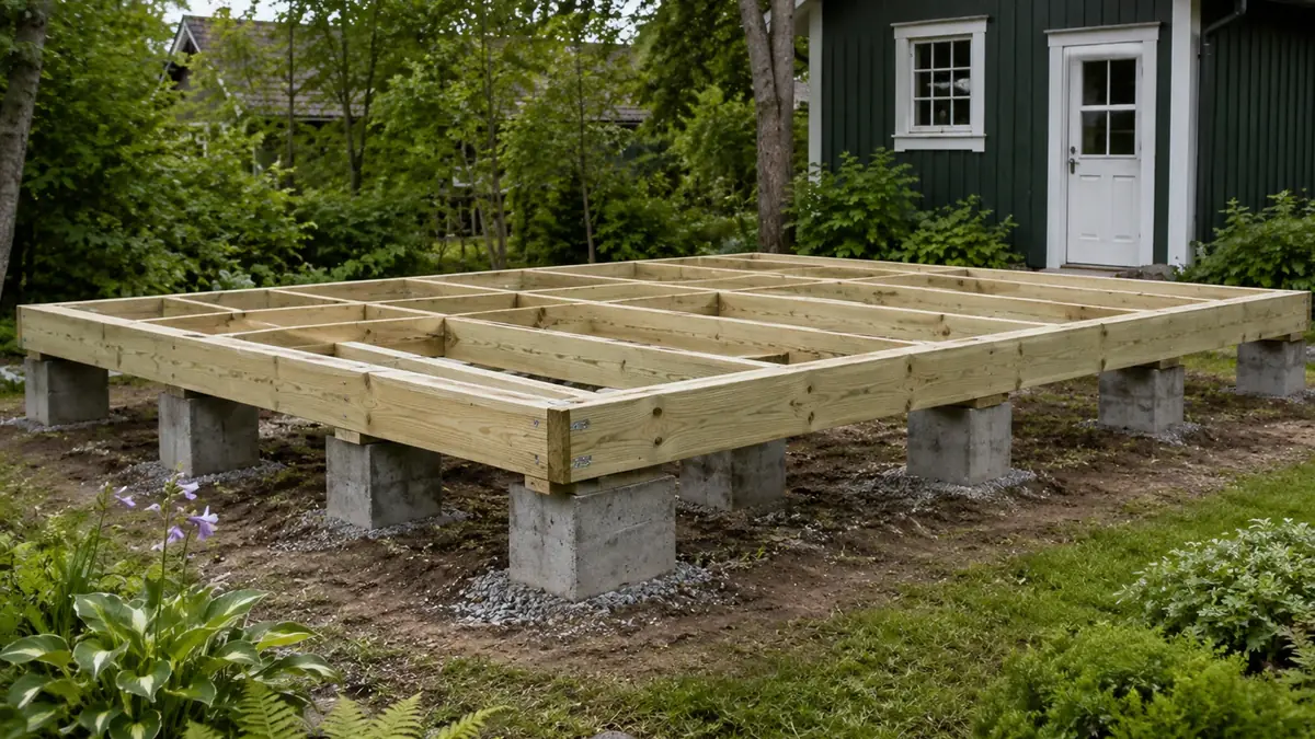 Gartenhaus bauen Anleitung: fundament