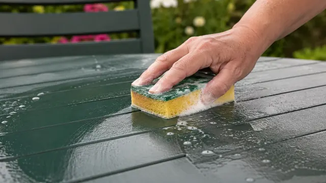 Gartenmöbel reinigen