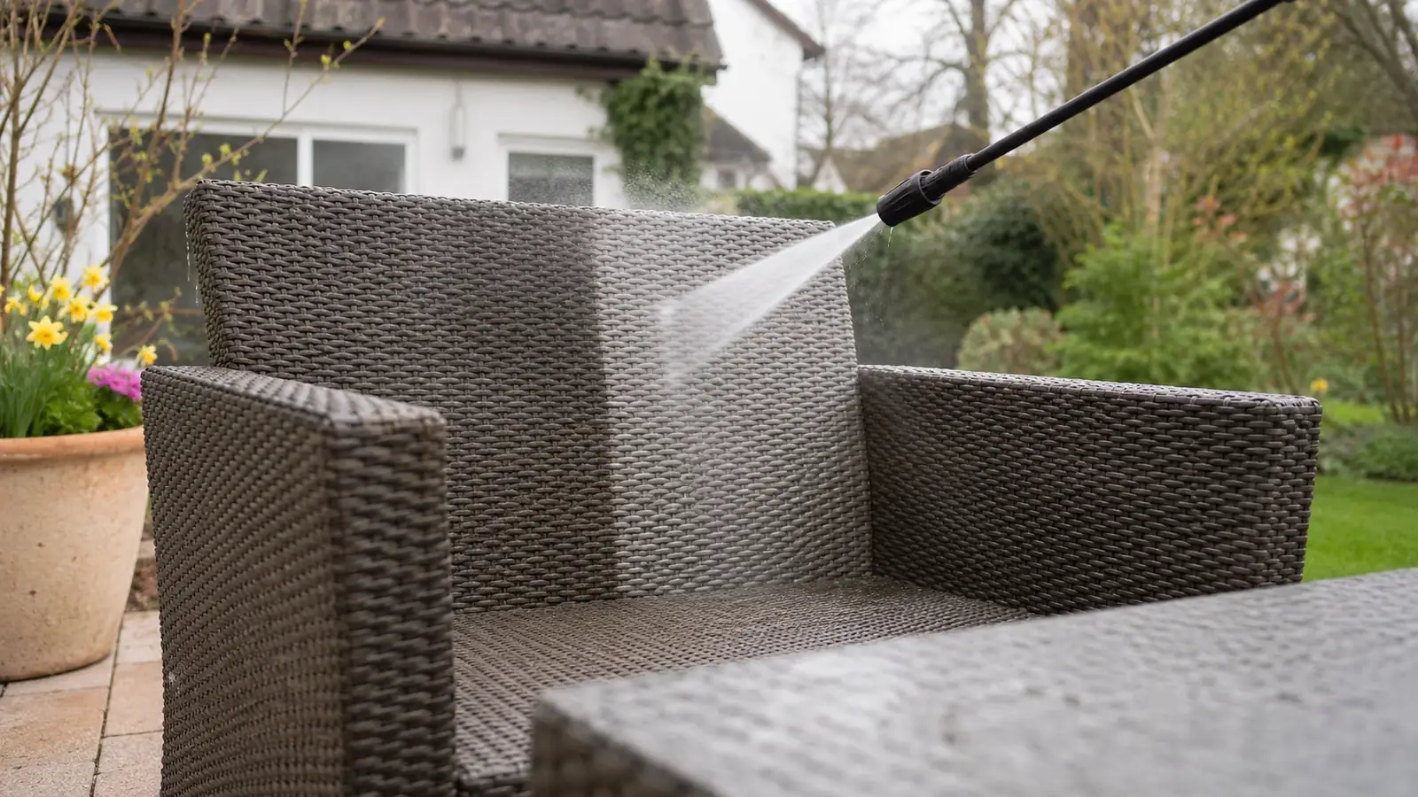 Gartenmöbel reinigen: Material-spezifische Frühjahrsreinigung