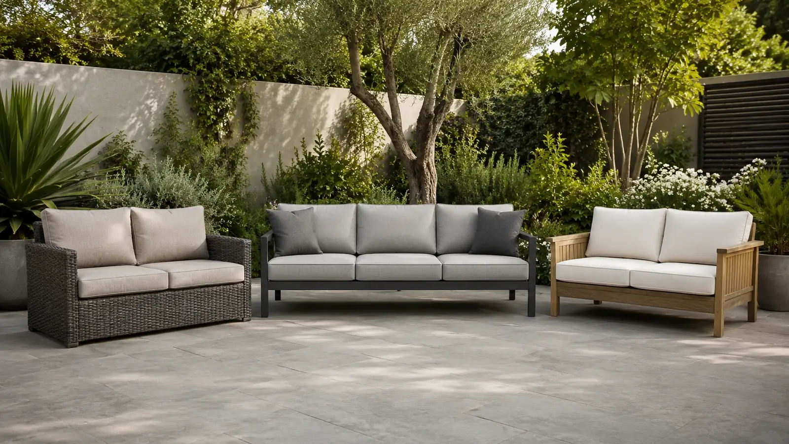 Gartensofa Vergleich: Modulare Systeme, Eckkombinationen, Loungesofas