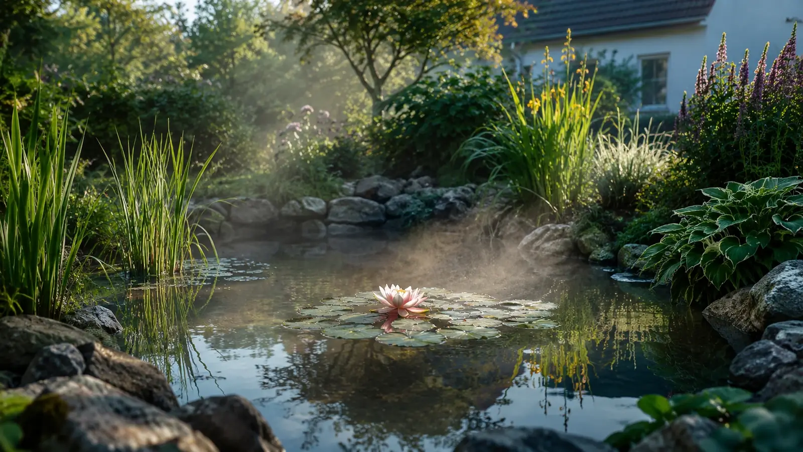 Gartenteich anlegen im Garten