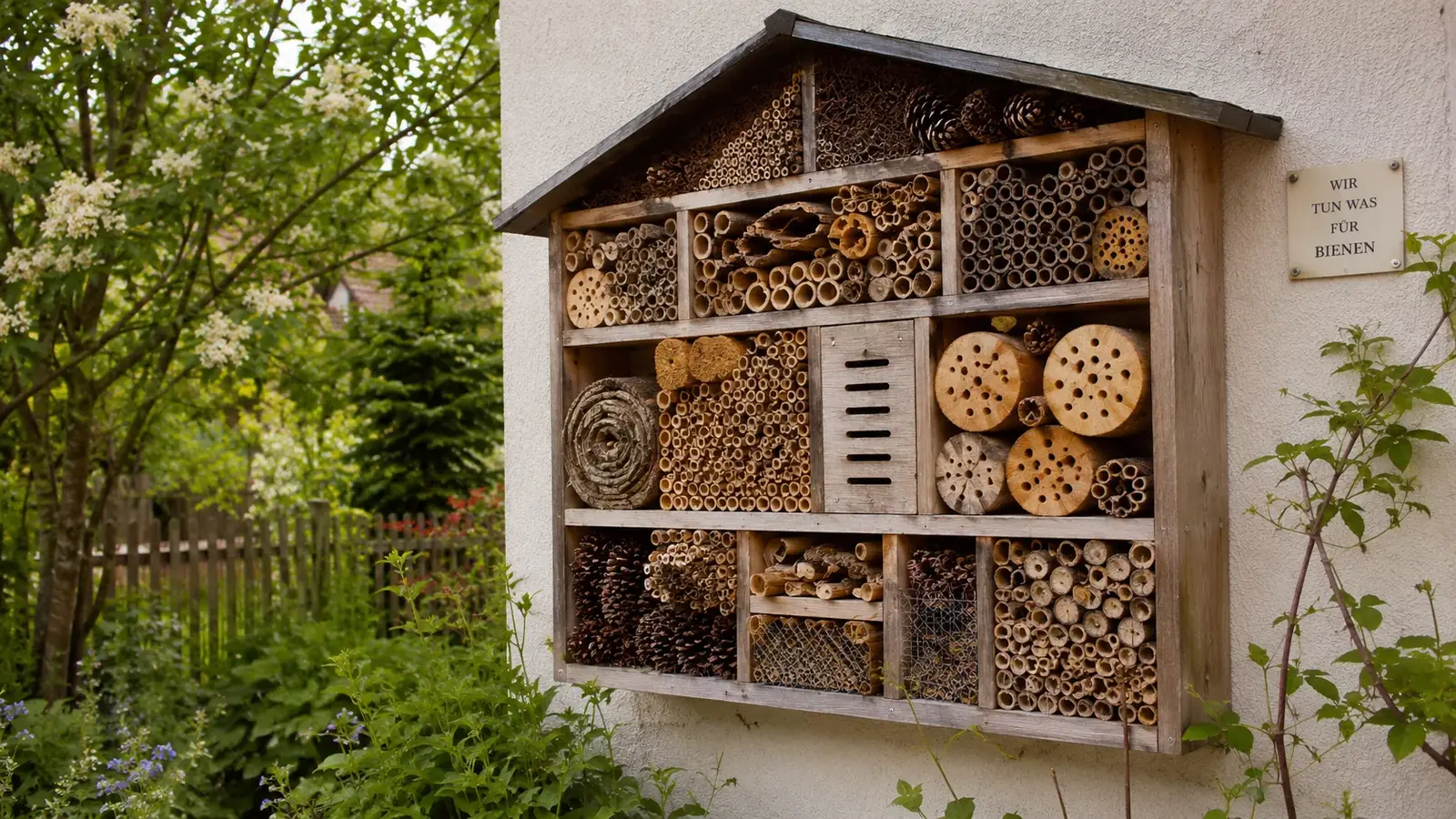 Insektenhotel bauen im Garten