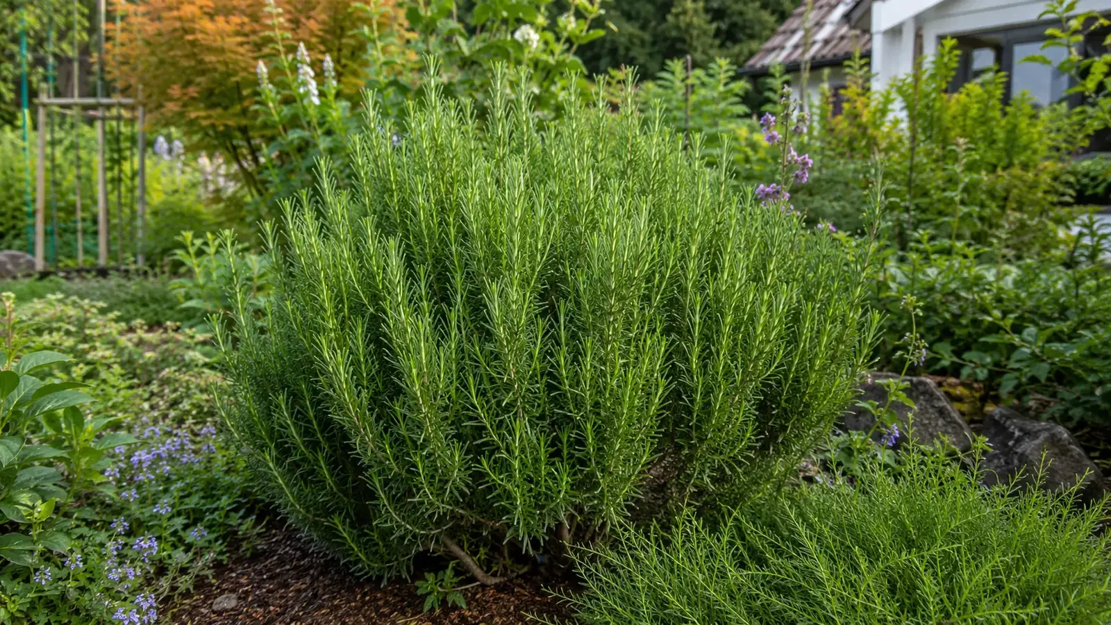 Rosmarin pflegen und überwintern im Garten