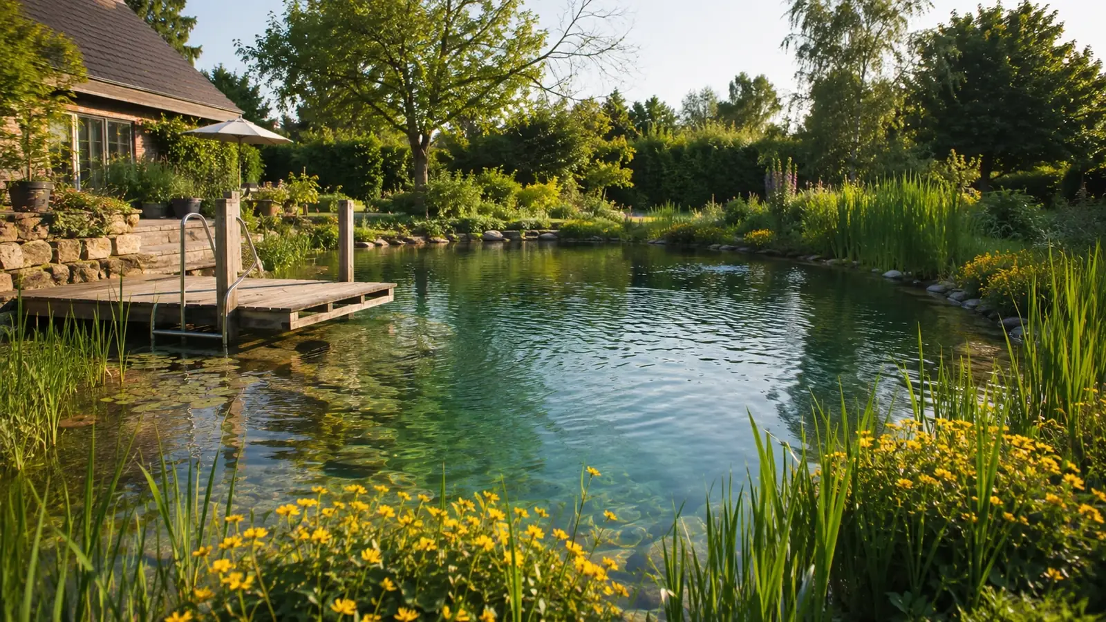 Schwimmteich anlegen im Garten