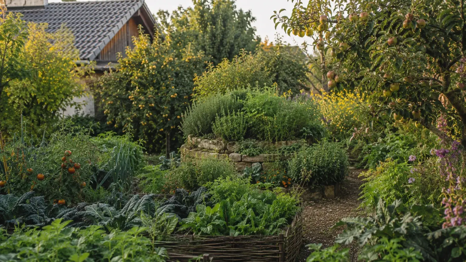 Selbstversorger-Garten: Obst, Kräuter, Gemüse mit Beete-Plan und Lagerung