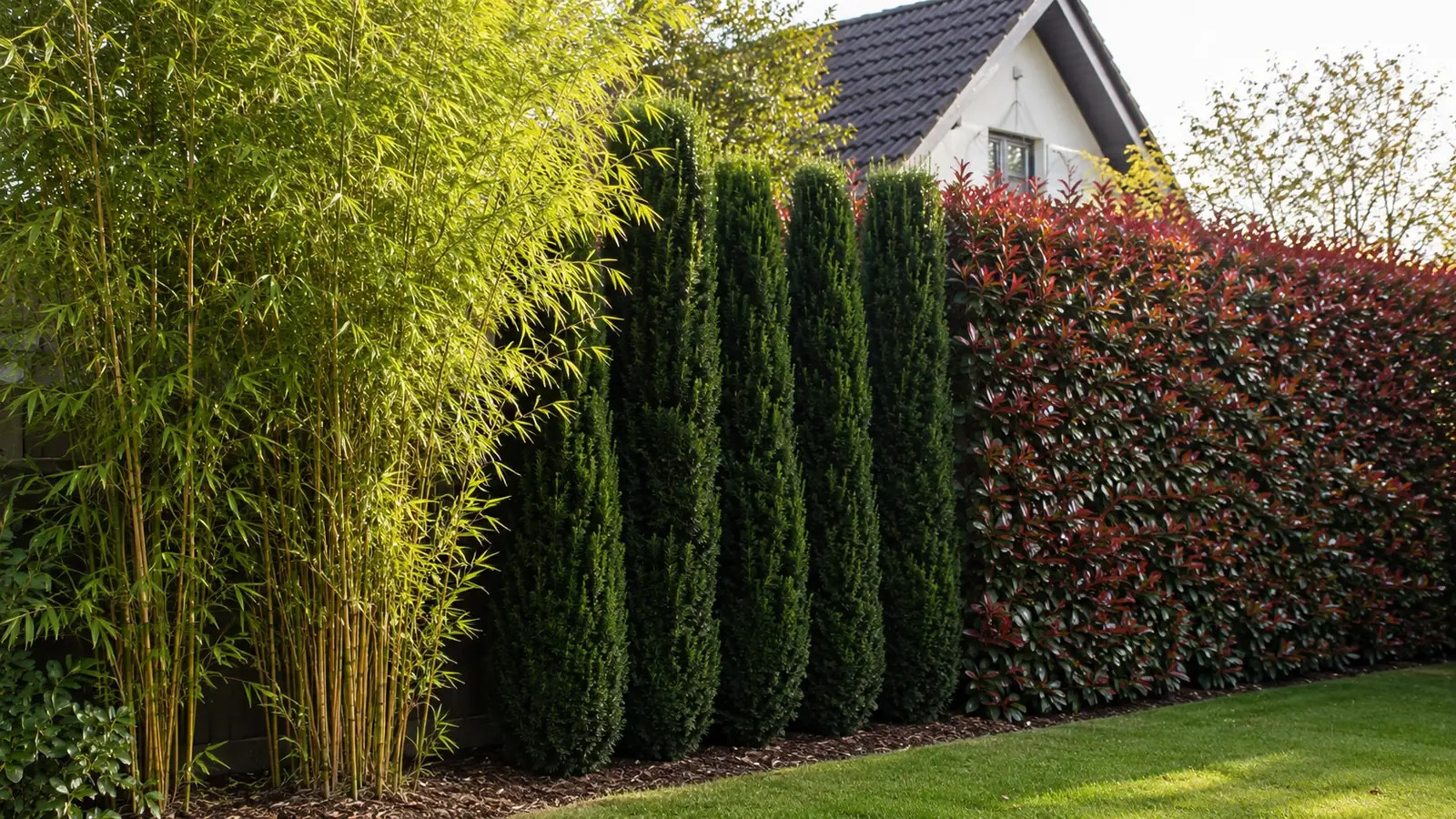 Sichtschutz-Pflanzen Vergleich im Garten