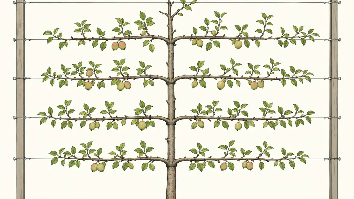 Spalierobst anlegen: schema